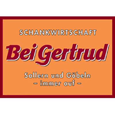 Schild "Bei Gertrud"